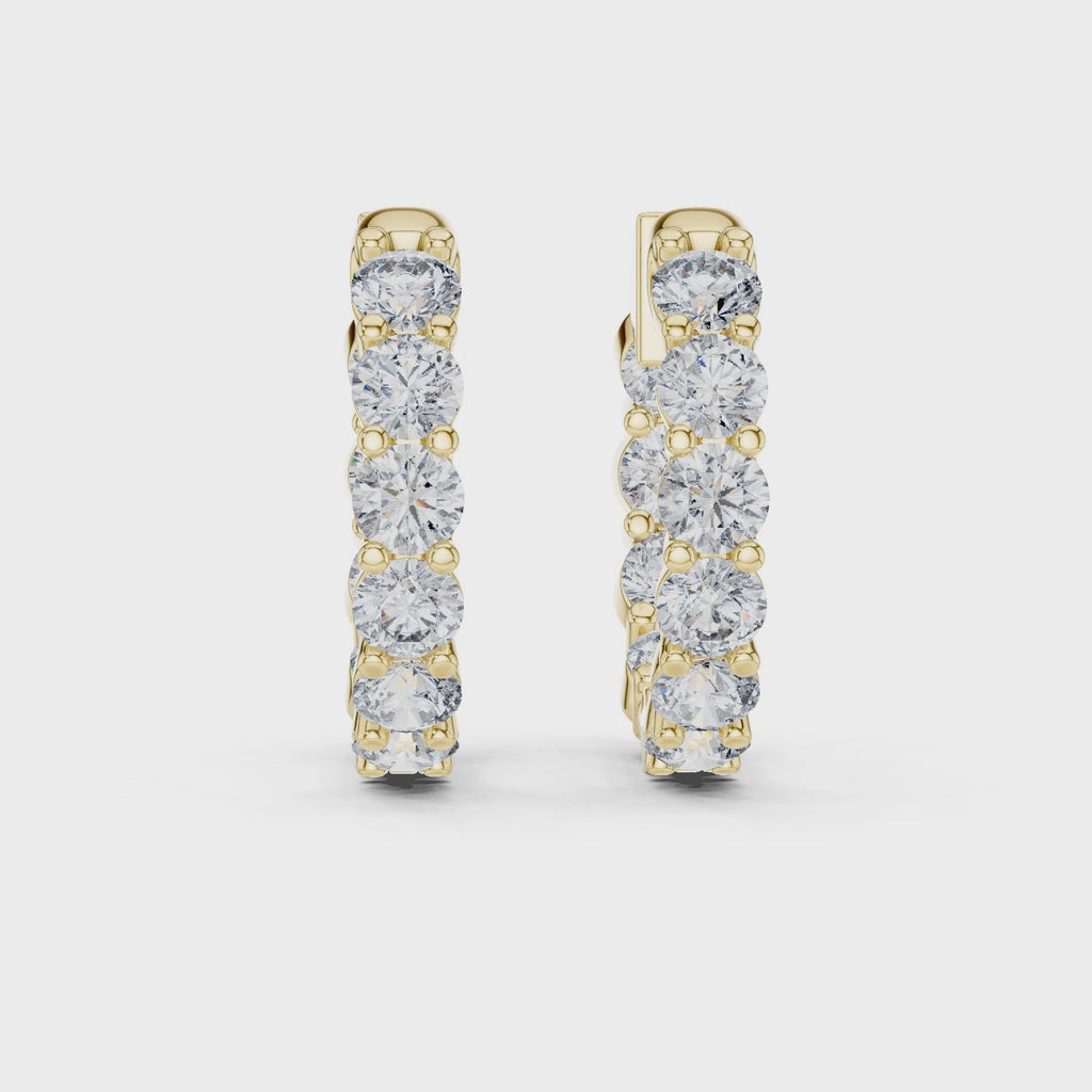 Diamond Hoop Earrings