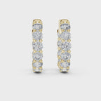 Diamond Hoop Earrings