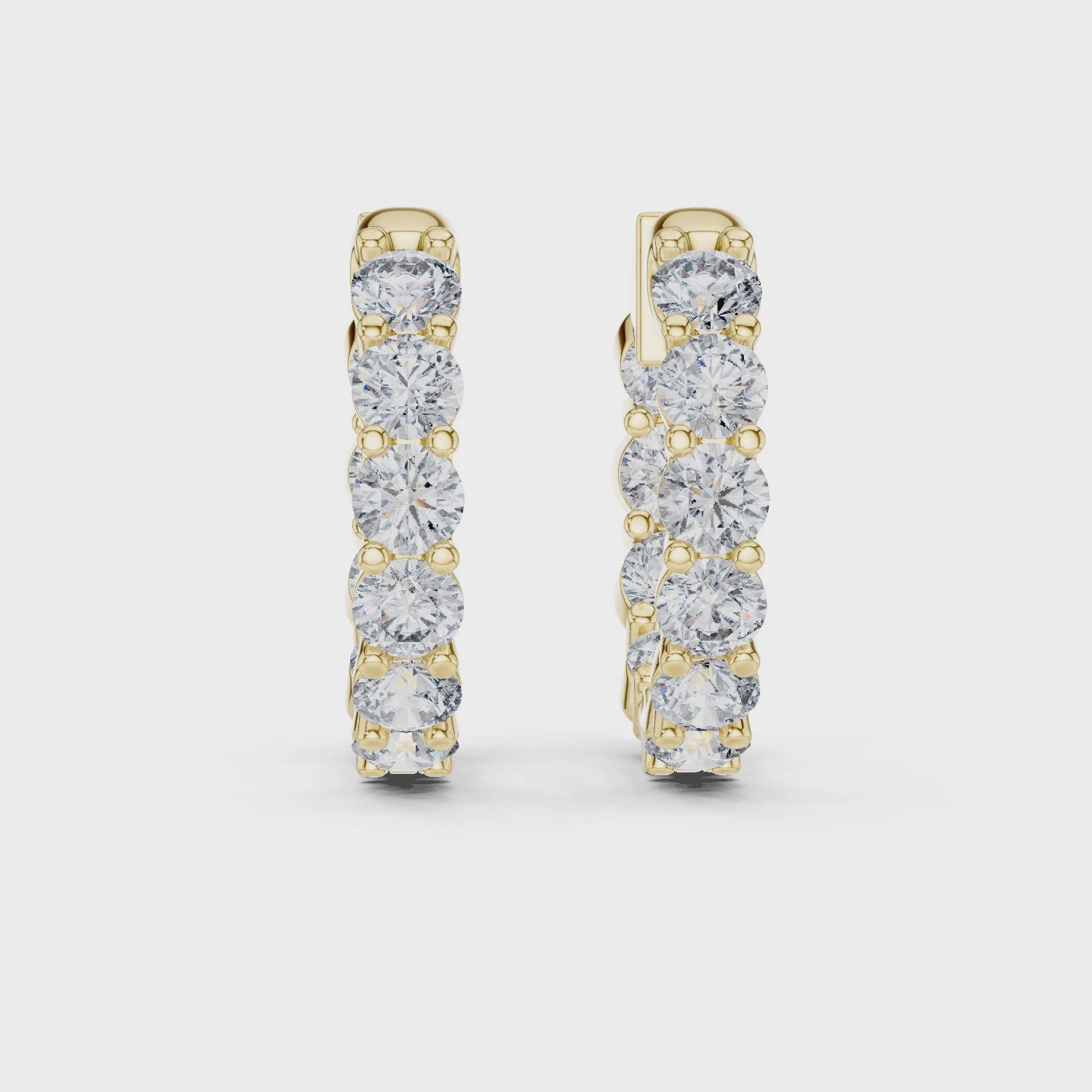 Diamond Hoop Earrings